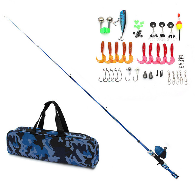 이지버튼 스핀캐스트 릴 낚싯대세트(1.5m)