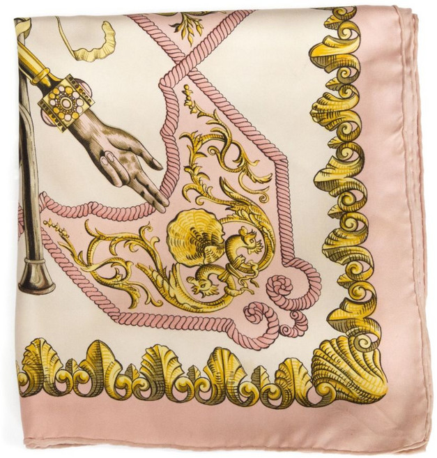 에르메스 중고 1963 루도비쿠스 매그너스 실크 스카프