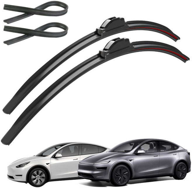 파이널 하이브리드 와이퍼 리필고무 패키지 4P, 테슬라모델Y/주니퍼(20-현재)