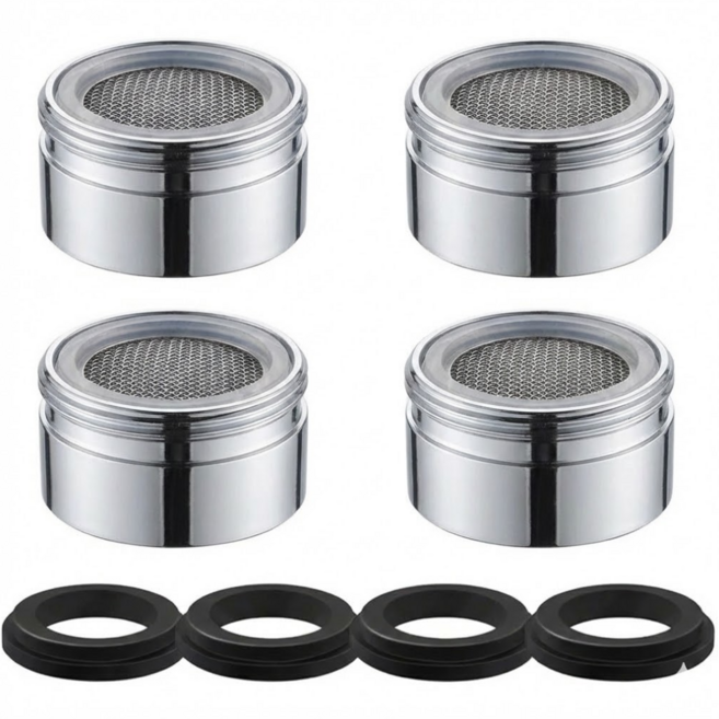 HwaDon 스텐 세면대 수도꼭지 포말캡, 4개