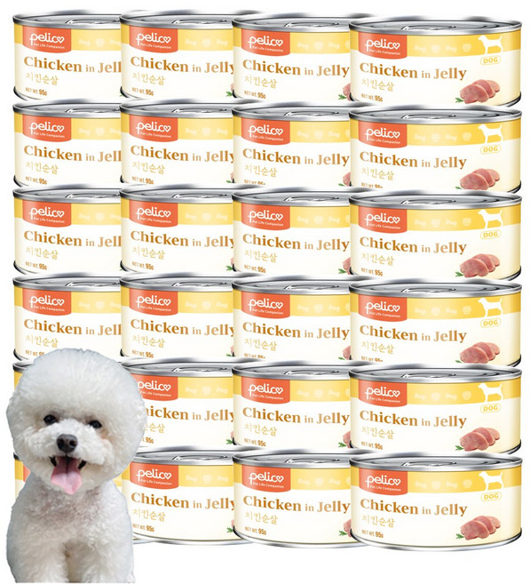 펠리코 독 95g 24개묶음, 24개, 치킨순살과 라이스
