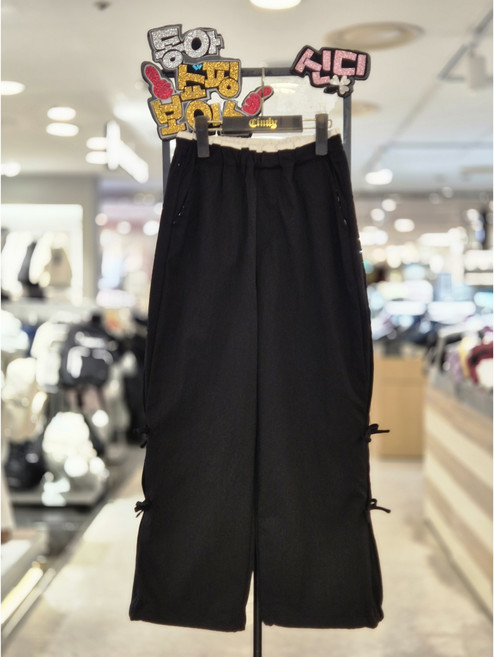 신디키즈 동아쇼핑점 여아"꾸안꾸@2026년~~봄신상@큐티한스타일 편한스타일 데일리룩"활동성 좋은 리본슬릿 와이드 팬츠 와이드바지@초등 여아 아동 캐주얼룩 등교룩바지@