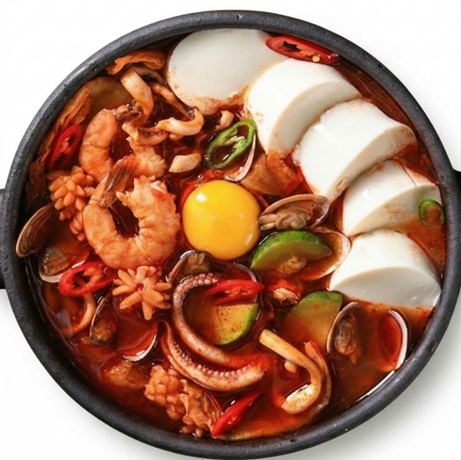 불채포 순두부짬뽕 840g (2~3인분) 건더기 없는 편식짬뽕, 1세트