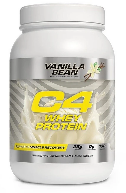 Cellucor C4 유청 단백질 파우더 바닐라 빈 - 25g 설탕 0g 1회 제공량당 130칼로리 근육 회복 지원 66회분 운동 후 프리미엄 311397, 2.13 Pound (Pack of 1), 2.13 Pound - 쿠팡