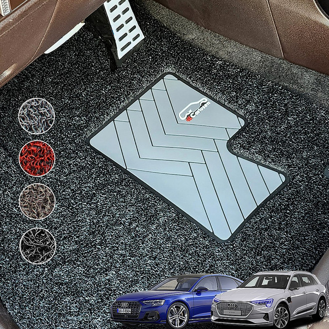 카루젠 아우디 Q2 Q3 Q4 Q5 Q7 Q8 일반 코일매트 운전석특화 전좌석 자동차바닥매트, 운전석만(일반), 브라운, 아우디Q7(4L)1세대2005~2015