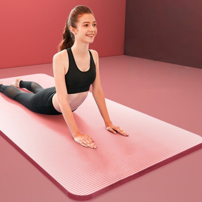 논슬립 요가매트 NBR 10mm 스트랩포함 스트레칭 운동매트, YOGA2_요가매트 10mm, 1개