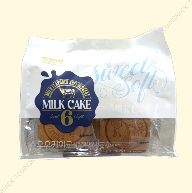 [노브랜드] 우유케이크 (6개입), 300g, 1개