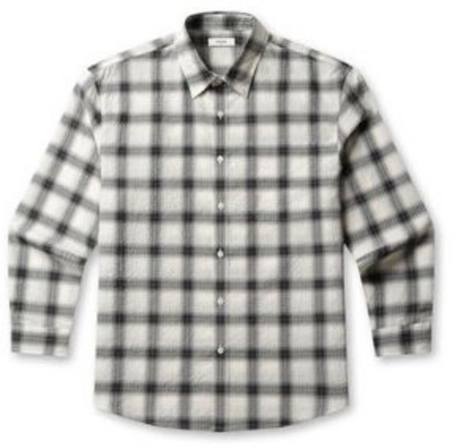 폴햄 컴포트 시어서커 체크 긴팔 셔츠 - 아이보리 PHG2WC1085CIVSH 1933630