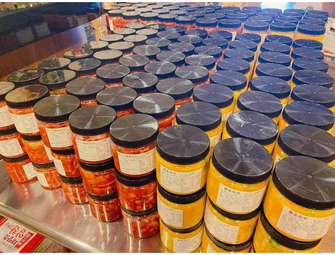 韓式泡菜 黃金泡菜 500g/罐, 1個, 韓式白蘿蔔 500g/罐