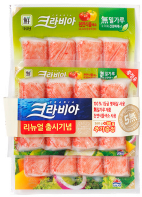 대림선 사조 크라비아 160g+80g 5개, 160g, 11세트