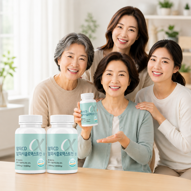 헤븐라이프 알파CD 알파시클로덱스트린 정 1000mg, 2개, 60정