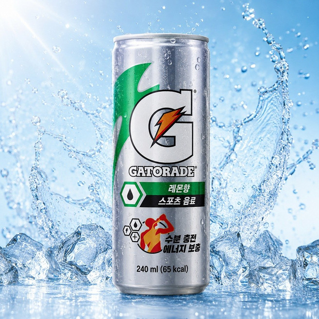 롯데칠성음료 게토레이 레몬 캔, 240ml, 30개