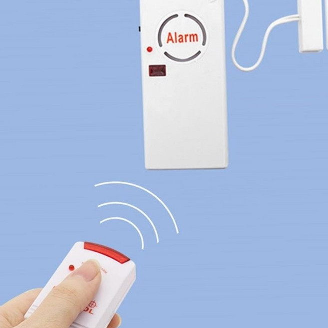 O57 리모컨 도어 센서경보기 120dB 침입방지기 창문경보기 도난, 1