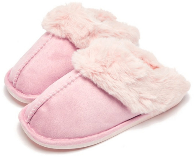 몽골리아 남여공용 양털 스웨이드 겨울 방한 털 슬리퍼 실내화