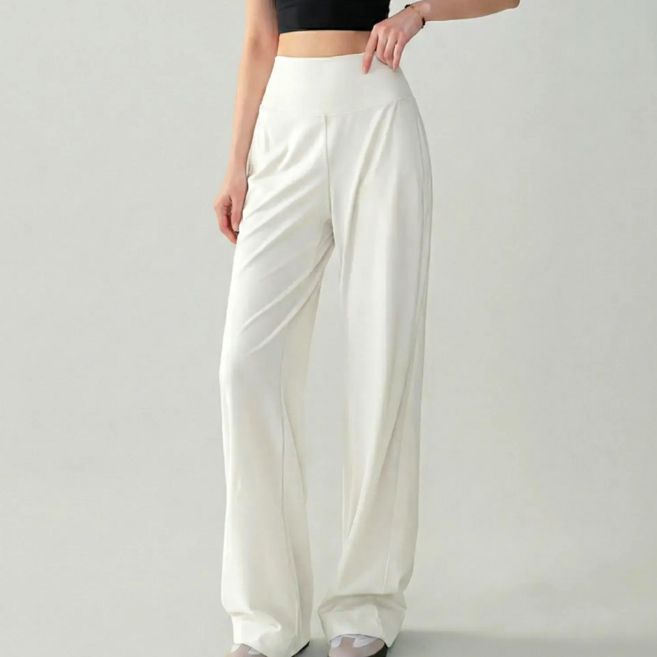 오너백 여자 와이드핏 깔끔한 요가바지 사계절 팬츠