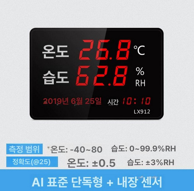 정밀 산업용 벽걸이 습도계 습도 감지기 내장 내장형, 1개, LX912 내장형 390x280mm