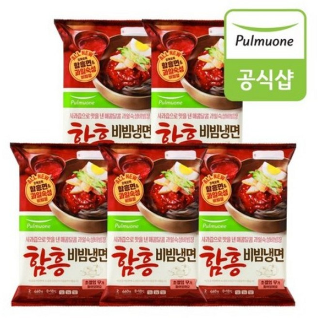 [풀무원] 함흥비빔냉면460g(2인분), 460g, 5개