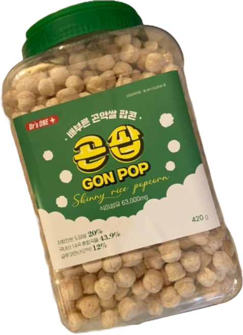 곤팝 배부른 곤약쌀 팝콘, 220g, 8개