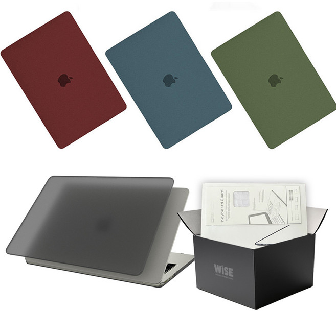 와이즈 맥북프로 13인치 컬러매트 케이스 구성품 세트 A1706 A1989 A2159, [2]+블루라이트 필름, 올리브그린, 1개