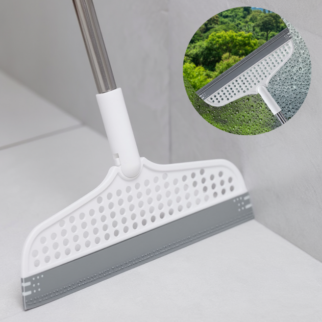 홈바스 물기제거 욕실 빗자루 롱 스퀴지, 화이트, 1개