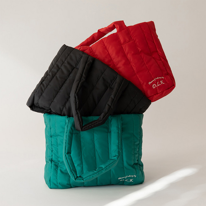 데일리라이크 데일리 누빔 패딩백 (S) - 솔리드