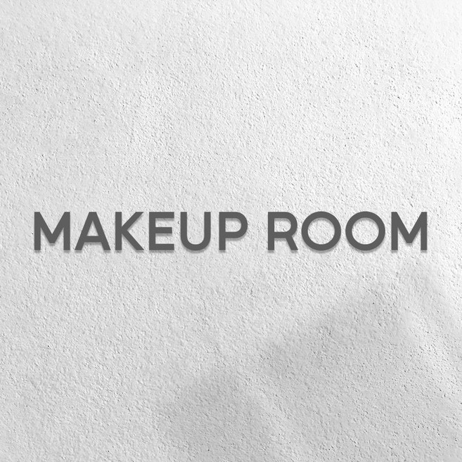 마마픽스 아크릴 도어사인 표지판 그레이, 1개, MAKEUP ROOM