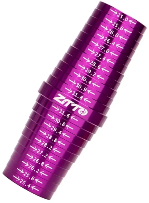 ZTTO 자전거 시트 포스트 튜브 직경 측정기 전체 크기 도구 정확한 25.4 27.2 28.6 29.4 30.9 31.6 31.8 내, 01 SDM-Purple
