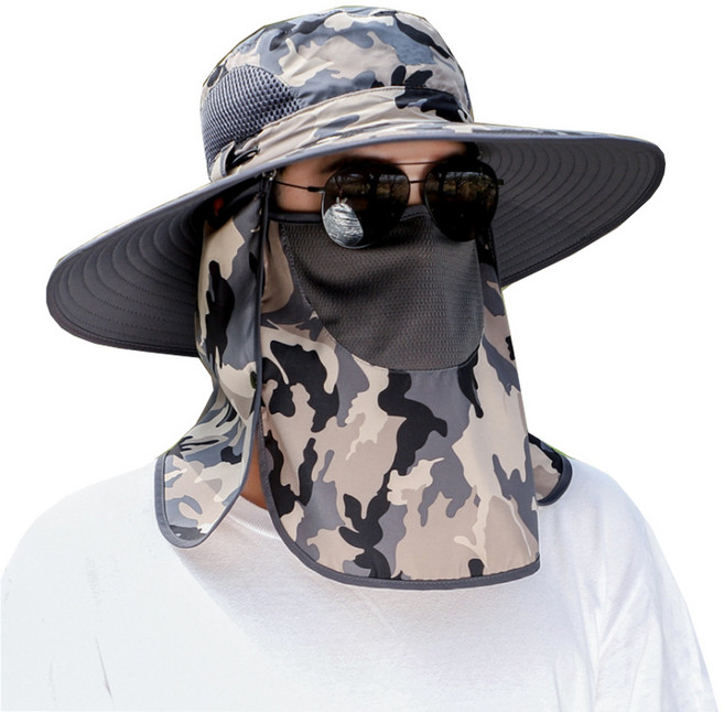 대두 자외선차단 모자/큰머리 햇빛가리개 썬캡