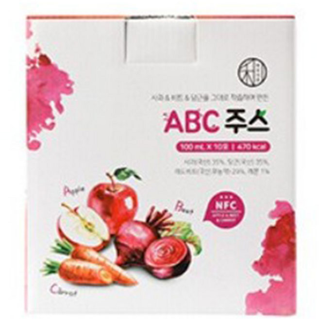 바로이즙 ABC 착즙주스 선물세트 10포, 1개, 1L