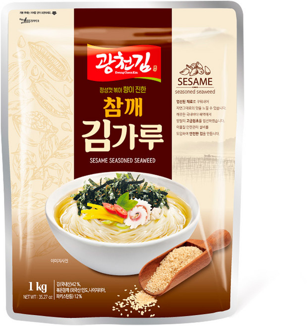 광천김 참깨 김가루 1kg 1봉, [광천김] 참깨 김가루 1kg 1봉, 1개