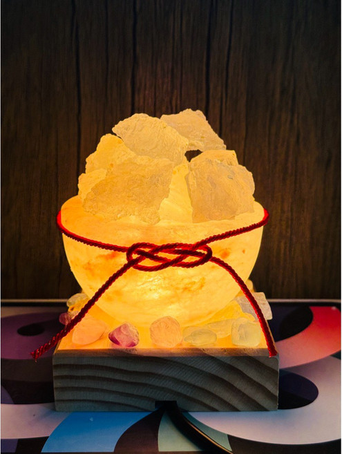 聚寶盆鹽燈 喜馬拉雅山玫瑰晶鹽燈