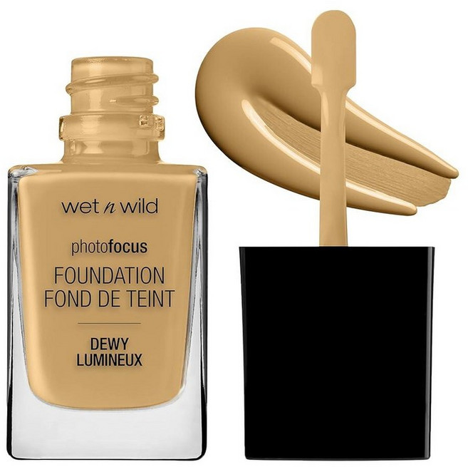 Wet n wild 웻앤와일드 포토 포커스 듀이 리퀴드 파운데이션 30ml 누드 아이보리, 데저트 베이지