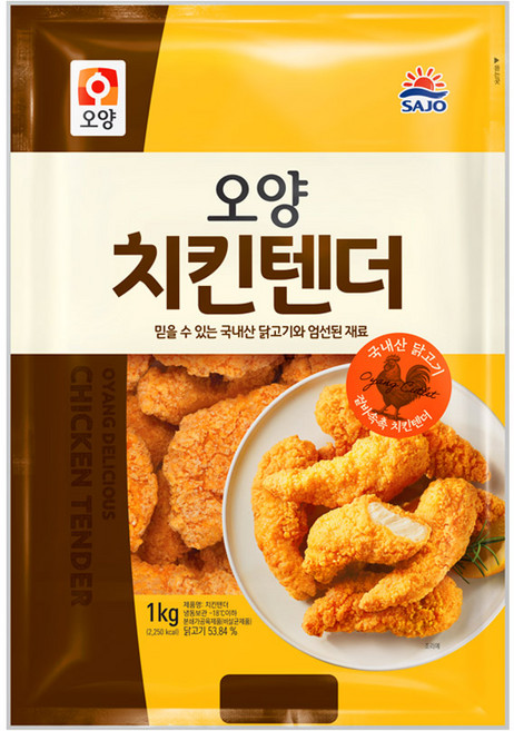 (무)(냉동)참프레치킨텐더 1kgX5개, 1kg, 1개