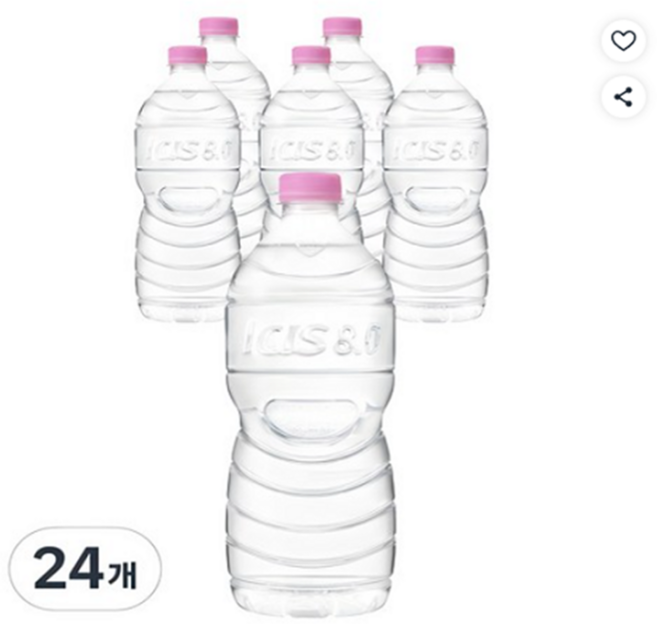 아이시스8.0 무라벨 1L x 24개