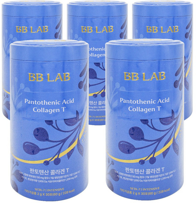 비비랩 판토텐산 콜라겐T, 30회분, 5개
