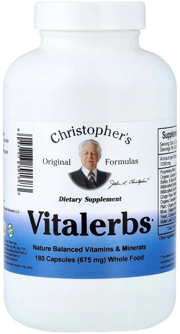 크리스토퍼오리지날포뮬라 크리스토퍼 비타럴브 675mg 180 캡슐, 1개, 180정 - 쿠팡