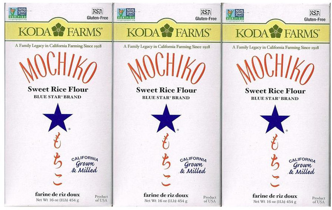 코다 팜스 모찌코 스위트 라이스 플라워 밀가루 454g 3팩 Koda Farms Mochiko Sweet Rice Flour, 3개