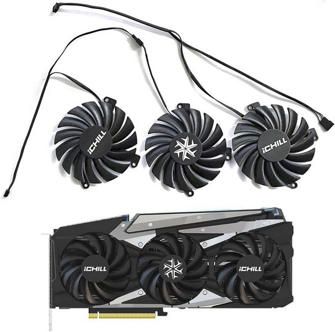 LTANDBR CF-12915S CF-12910S 85MM 4PIN RTX3060 RTX3070 RTX3080 GPU 쿨러 INNO3D RTX 3070 3070Ti 3080, 그래픽 카드 CF 12915S 12910S 85MM 4