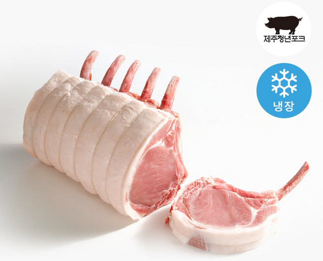 제주흑돼지 캠핑용 뼈등심 돈마호크 한판 3.5kg 전후