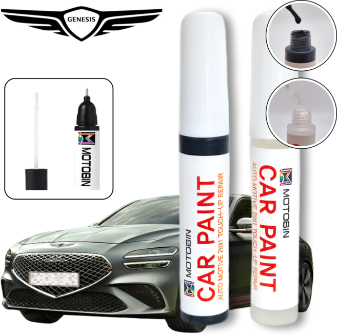 제네시스 G70 더뉴 올뉴G70 페인트 붓펜 자동차 도색 카 기스 차량용, Y6S 플래티넘실버, 1개