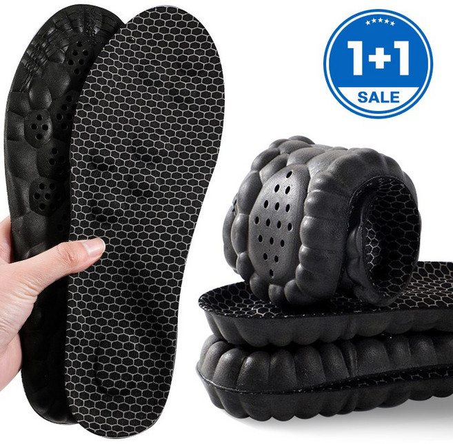 1+1 허블리 발편한 족저근 푹신한 아치쿠션 신발깔창, 2개