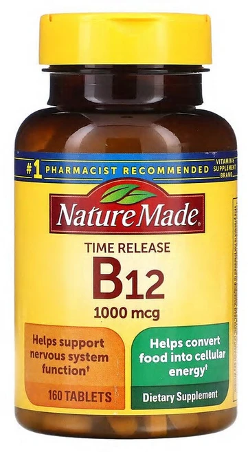 Nature Made B12 서방형 1000mg 160정 NDM-02731, 1개 - 쿠팡