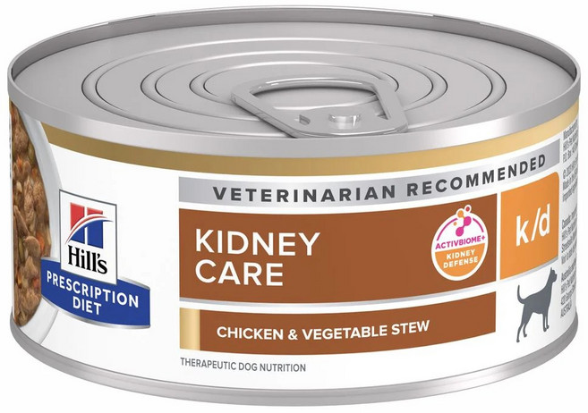 힐스 독 k/d 스튜 캔 kd 캔, 156g, 6개, 신장 관리