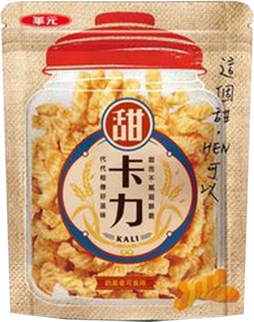 華元 甜卡力 派對休閒包 夾鏈大包裝, 185g, 1個