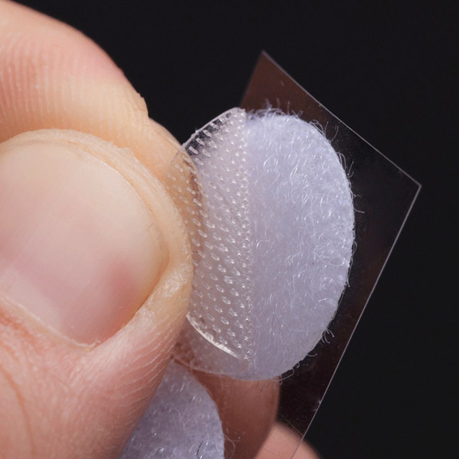 미즈코스 60p 원형 벨크로 찍찍이 초강력 양면 스티커 재사용, 1세트, 10mm(60p)