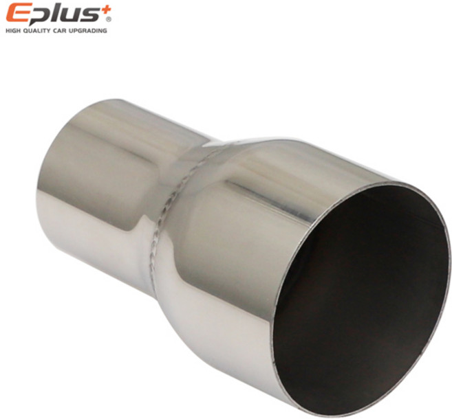 유니버설 스테인리스 스틸 파이프 스트레이트 어댑터 리듀서 조인트 오토바이 자동차 배기 머플러 스테인리스 파이프라인 용접 파이프, 08 OD 57MM-60MM, 1개