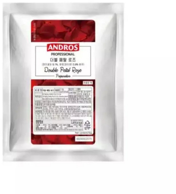 앤드로스 더블페탈로즈 리플잼1kg(장미잎), 1개, 1kg