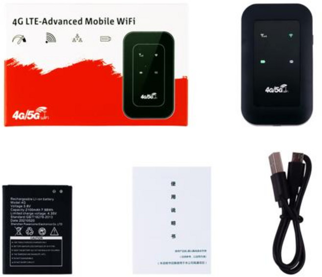 라우터 무선 와이파이 모뎀 150Mbps 4G LTE 휴대용 포켓 차량용 모바일 MIFI 광대역 핫스팟 동글, 1)검정색