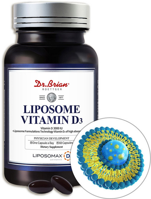 닥터브 리포좀 활성형 지용성 비타민D3 3000 소형 영양 연질 캡슐 60정, 60회분, 1세트