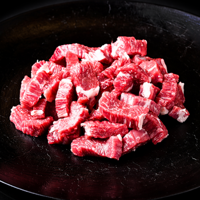 더맛한우 국내산 소고기 국거리 요리용(냉장) 1++No.9 암소 한우, 300g, 1개